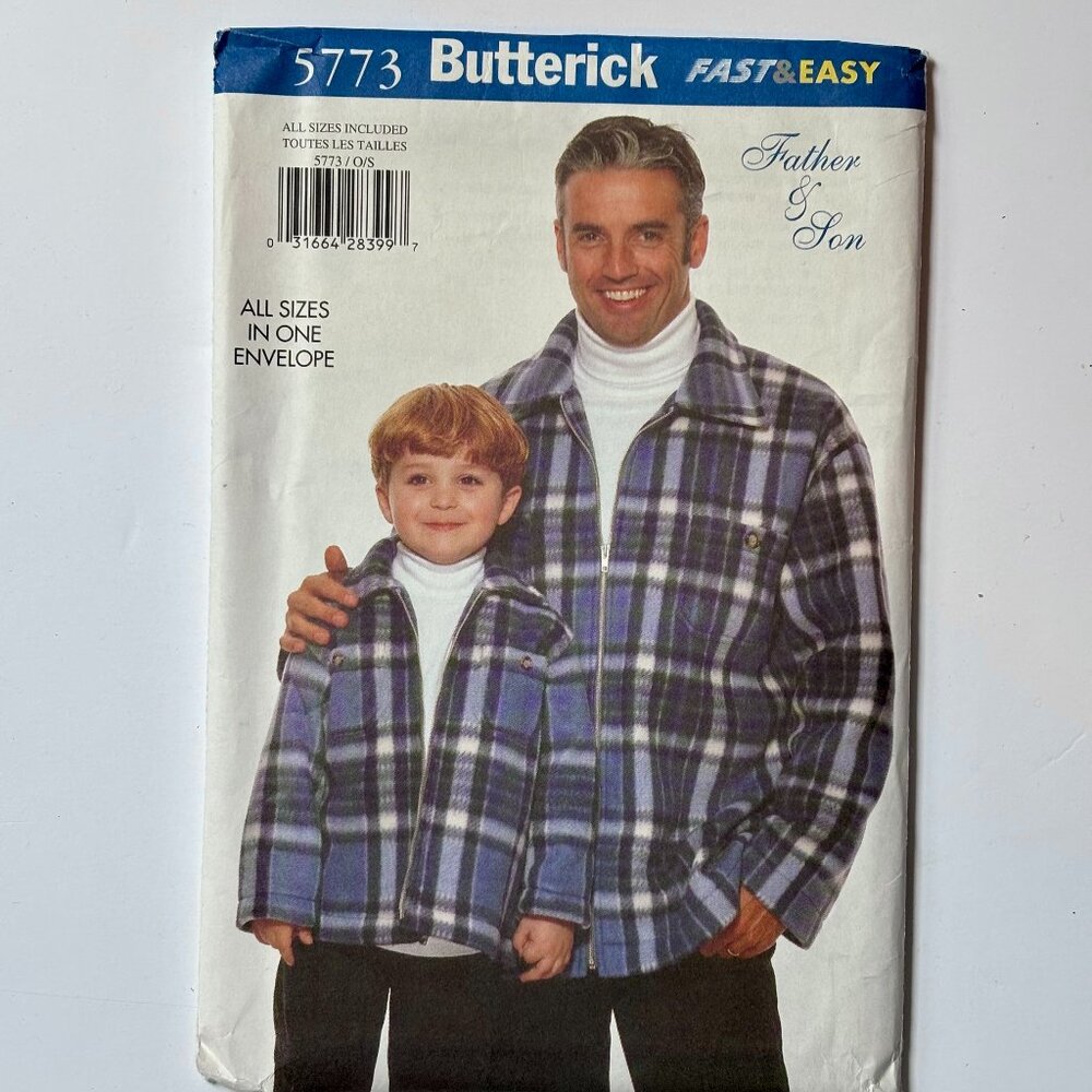 Butterick pattern 5773 Fast & Easy Father & Son